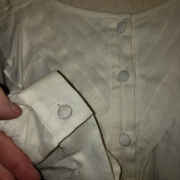 Maeve Anthropologie Romantic Blouse Ivory Ruffles‎ Womens Size 0 New - Picture 10 of 12